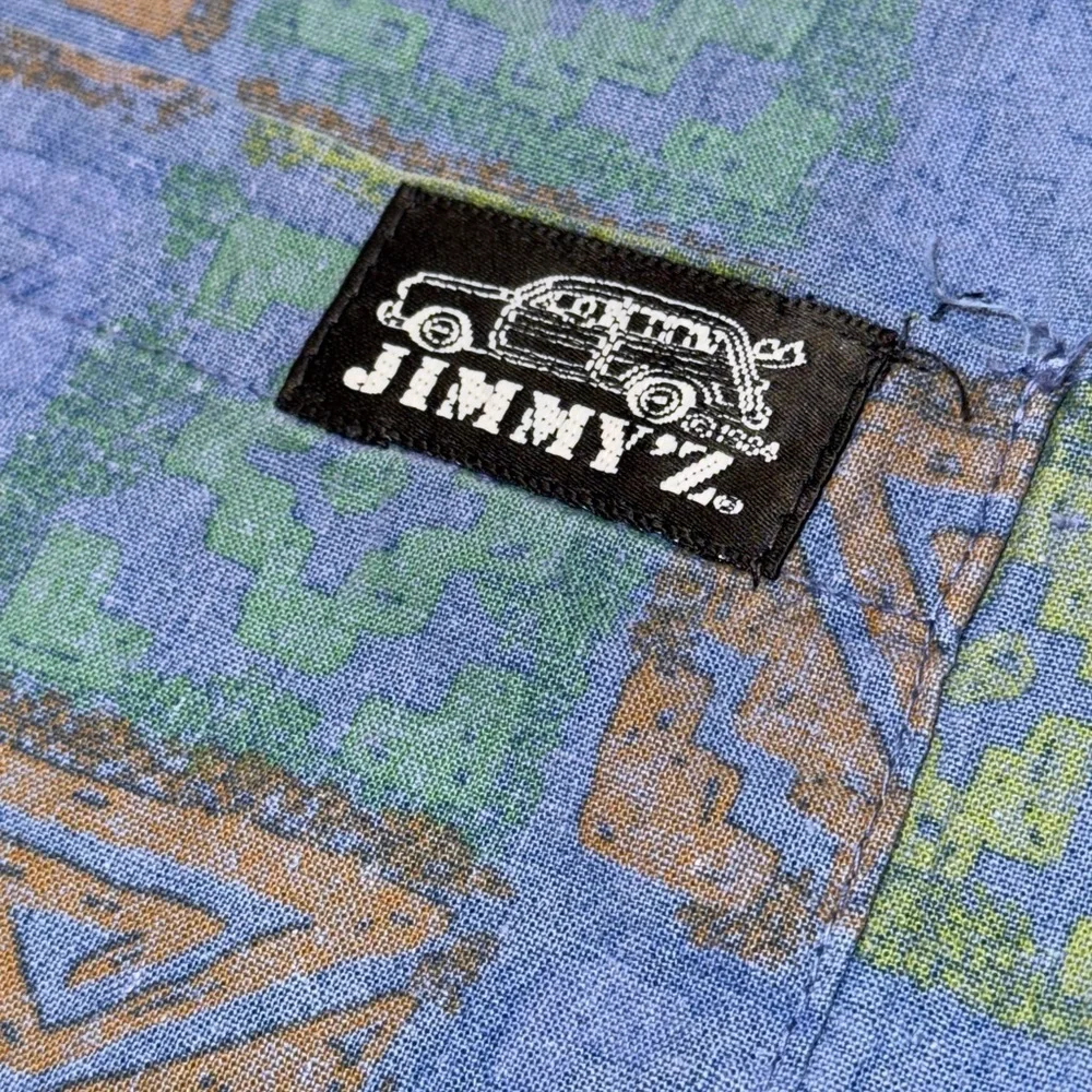 Vintage JIMMYZ Men’s Button Down Surf Shirt 1984 Made in the USA Sz XL - Picture 3 of 7
